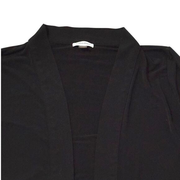 Calvin Klein Classic 3/4 Sleeve Shrug - Black Cardigan- Cropped - Picture 10 of 11
